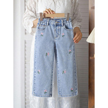 H 40287 Girls straight jeans ŮֱͯͲţ�п�羳����ͨ��