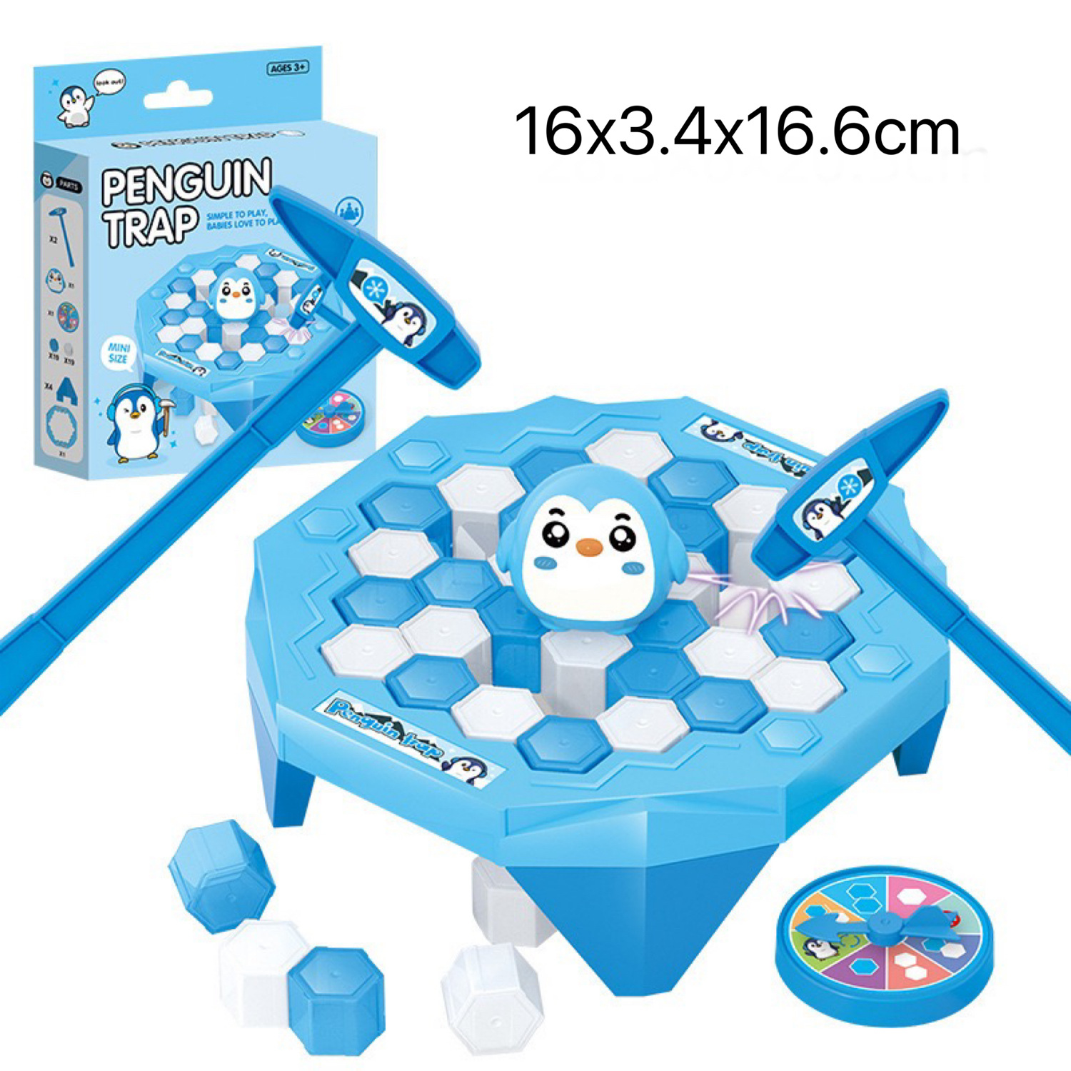 Rompiendo el hielo transfronterizo Pingüino rescate pequeño pingüino juego de peste hielo niños inteligencia de escritorio para niños juguetes entre padres e hijos al por mayor