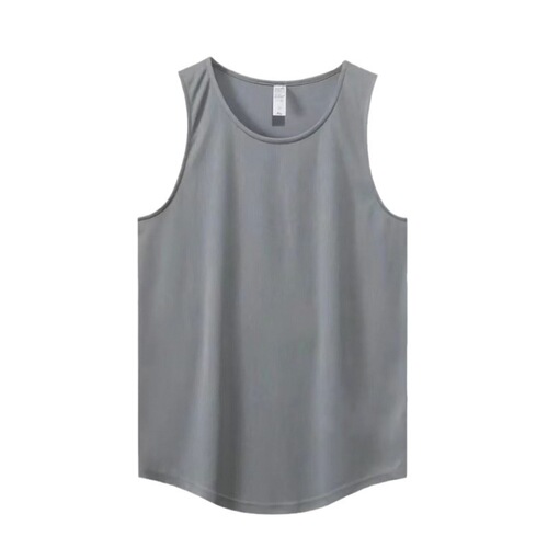 Summer Marathon Quick-Dry Men's Sleeveless Puffer Jacket Running Training Basketball Loose Fitness Tank Top