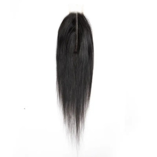 2x 6 lace closure human hair transparent lace hand-woven hair block hair can be permed