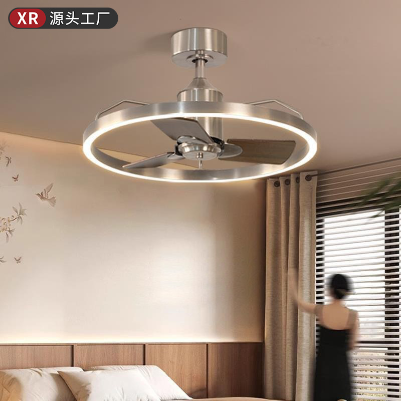 Bedroom Fan Ceiling Fan Lamp Bedroom Living Room Lamp Nordic Retro Lamp Bauhaus Study Restaurant Chandelier Zhongshan Lamps