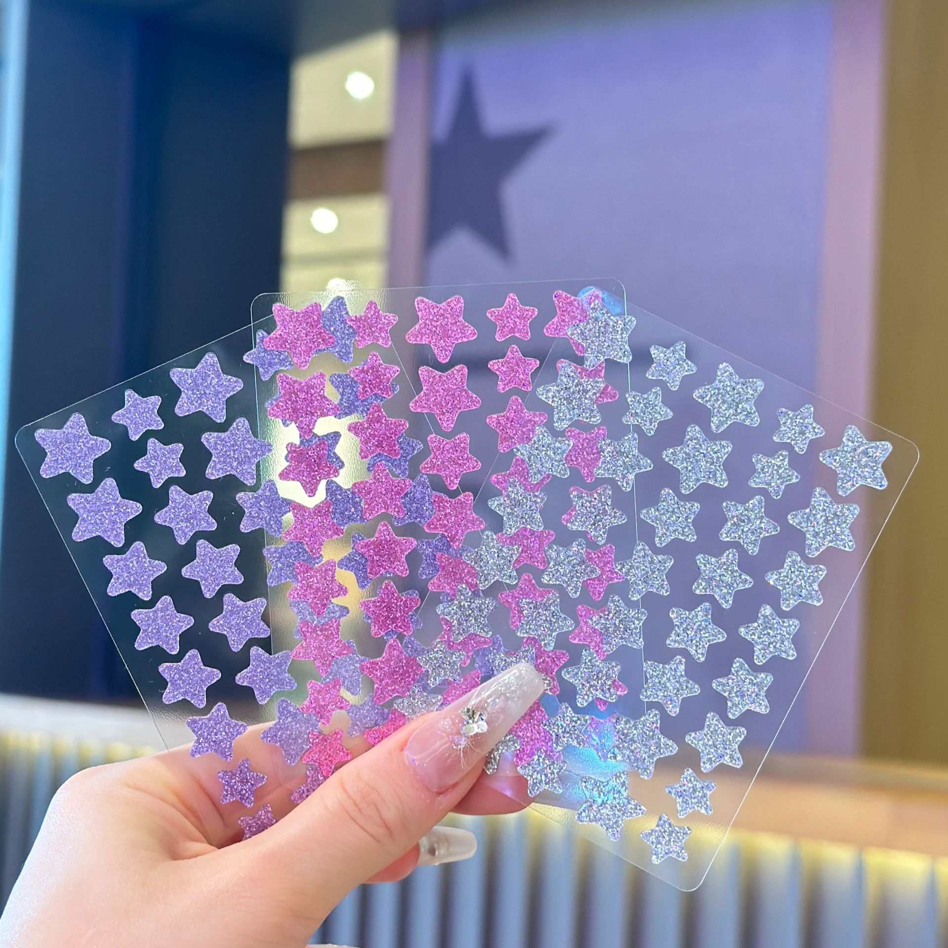 실버 퍼플 로즈 레드(중간 보라색 색상 상자)