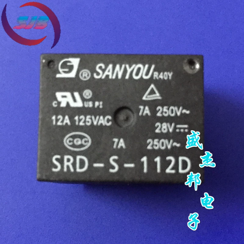 SRD-S-112D 12 В постоянного тока, 5 футов, силовое реле, новое место