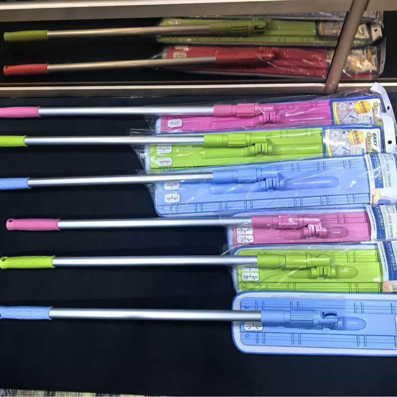 Korean Imported Toranto Rotating Telescopic Aluminum Rod Flat Mop for Tile Floors