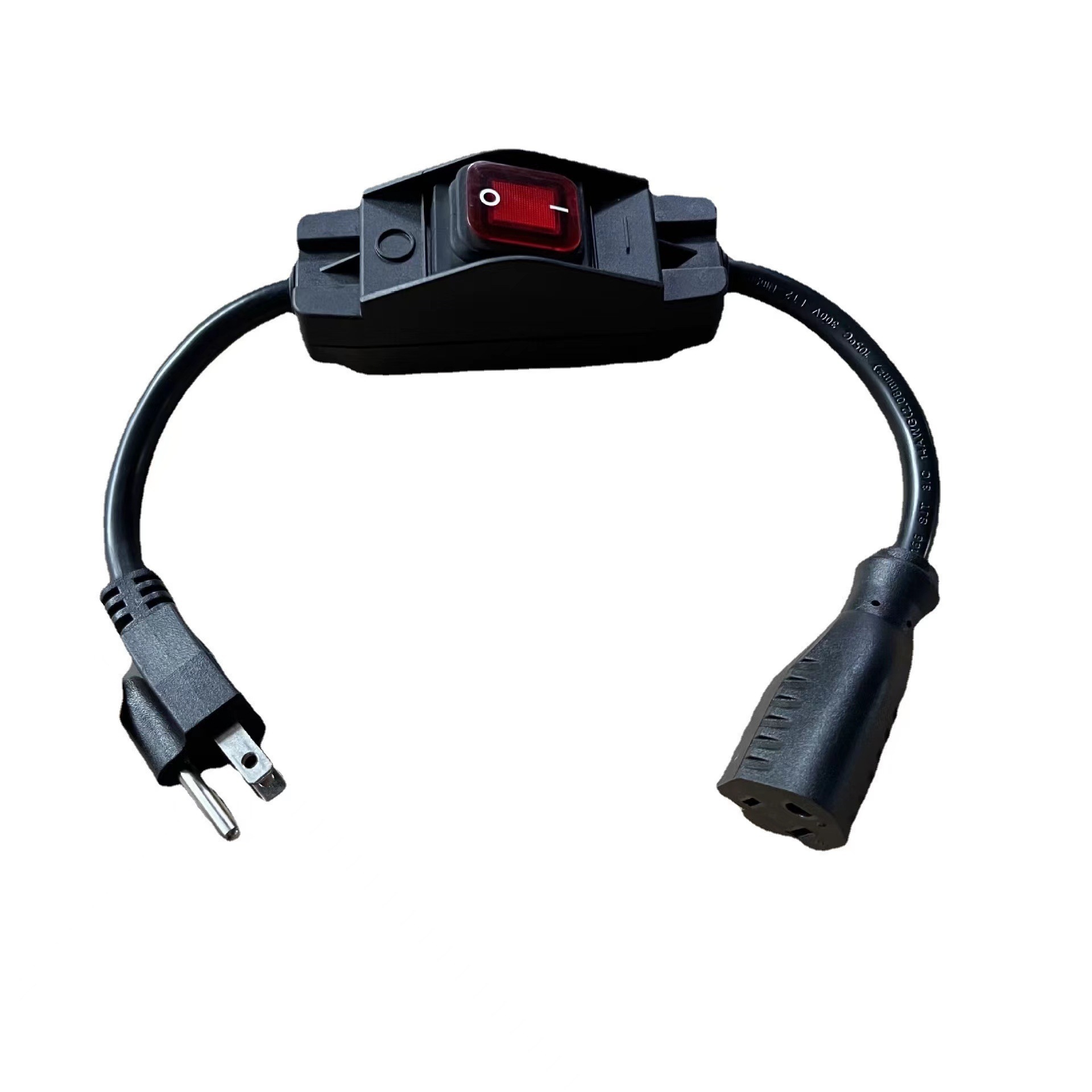 美式308开关电源线 美标带308转换插头 美标一分二连接线其他