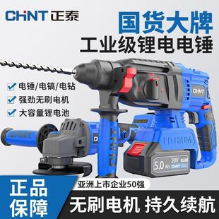 Chint Brushless Rechargeable Electric Hammer Electric Pick Three-Purpose Heavy-Duty Concrete Lithium Battery Wireless Industrial Impact Leidezhu