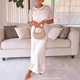 时尚休闲套装;连衣裙;女式T恤