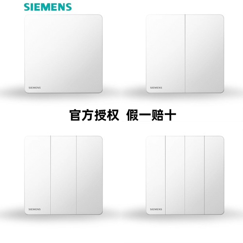 [Official] Siemens switch socket Ruichen ivory white frosted matte ultra-thin 16A panel USB