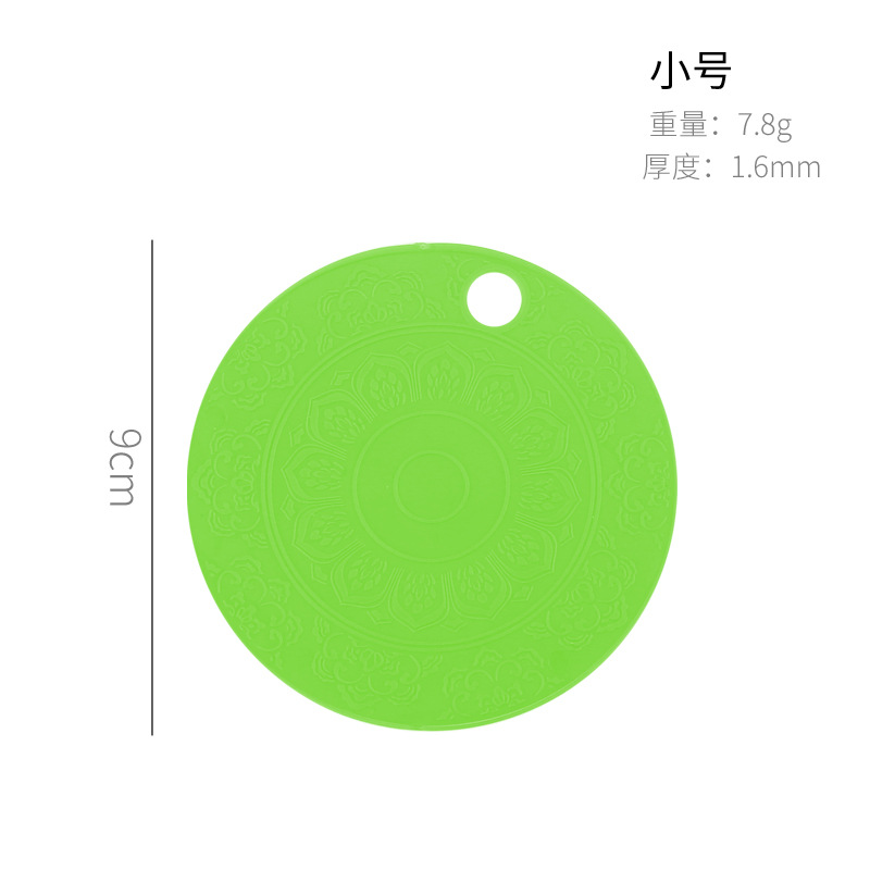 [Almohadilla de aislamiento de silicona] estera de la olla estera de comedor estera de la taza de té hogar engrosada estera del tazón Nordic ins simple estera de la placa