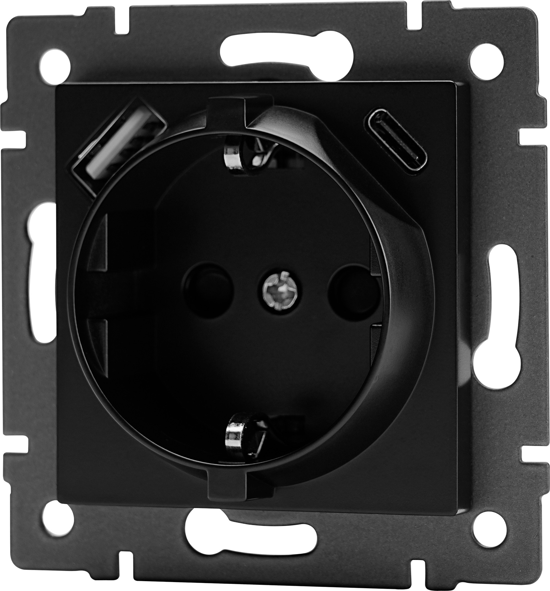 German socket with 2 usb(A+C)