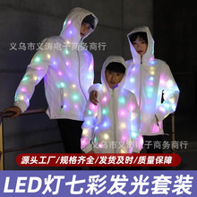 一体式出片情侣装闪光衣服欧美摇滚套装酒吧舞台演出表演服舞蹈服