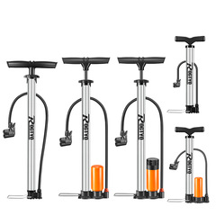 Bicycle inflatable cylinder household barometer battery electric vehicle motorcycle universal stainless steel pump high pressure