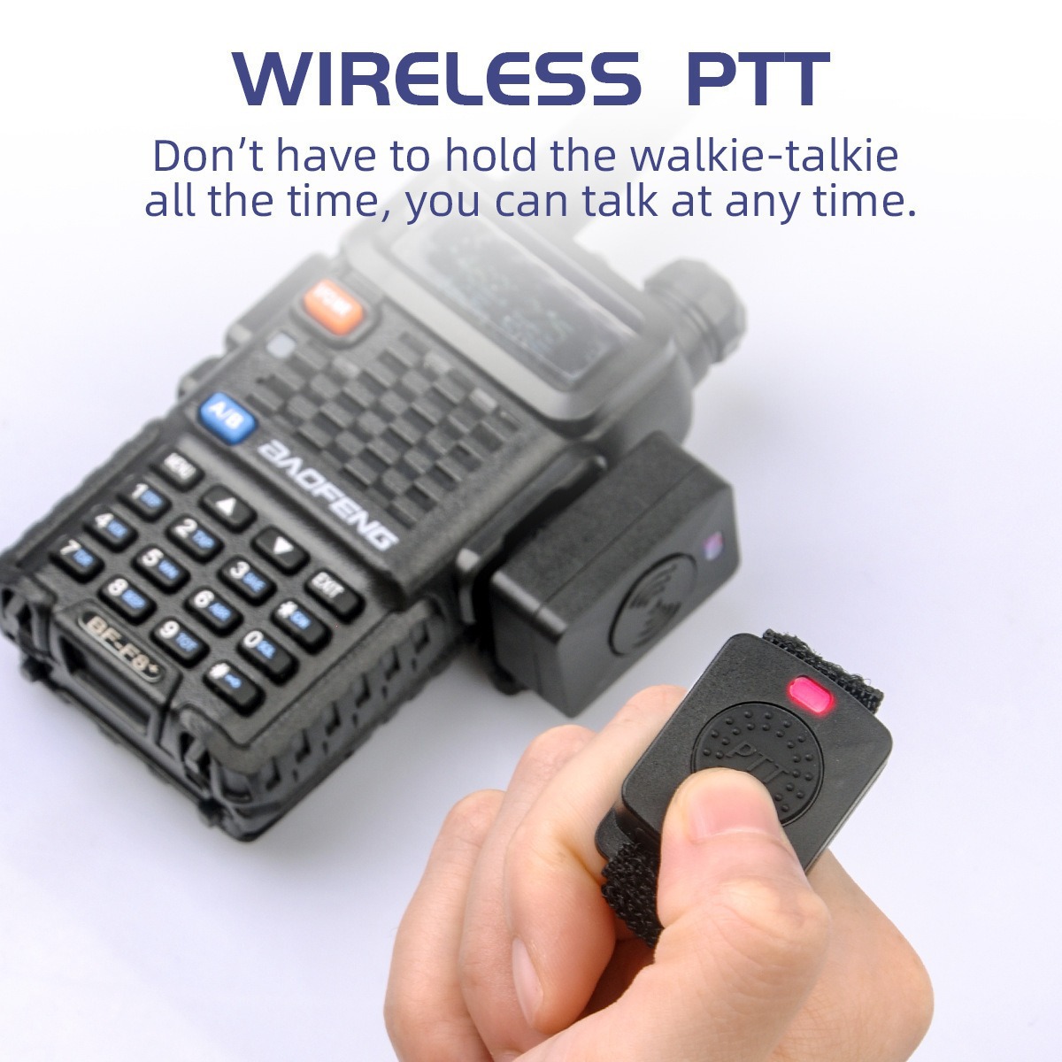 De mano walkie-talkie montar a caballo auricular inalámbrico Bluetooth adaptador de intercomunicación UV5R jianwu baofeng universal K-cabeza PTT