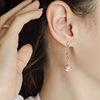 Long earrings from pearl, silver 925 sample