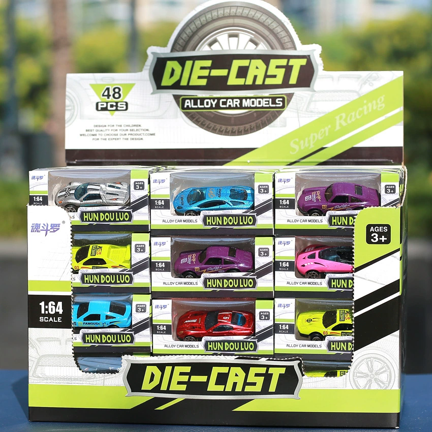 Die-cast Alloy Car Model, 1:64 Scale, 7 cm, Single Piece or Display Box