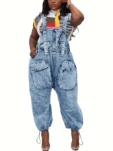 V 62331L Fashion Denim Overalls ţ�б���ѝ ���R�d�羳�W����