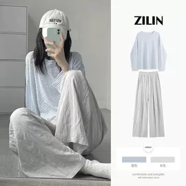 时尚休闲套装;连衣裙;女式T恤