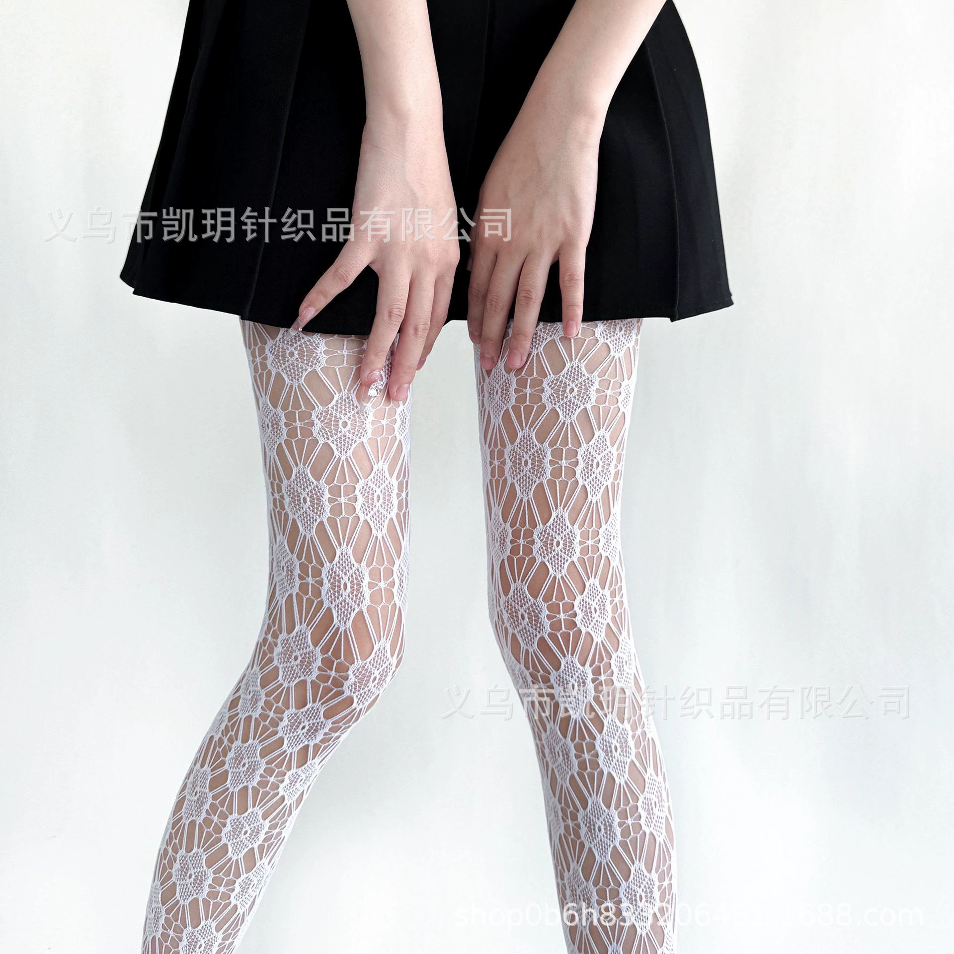 Summer Retro Tights (Women) — Lace Fishnet, One Size, Multiple Patterns