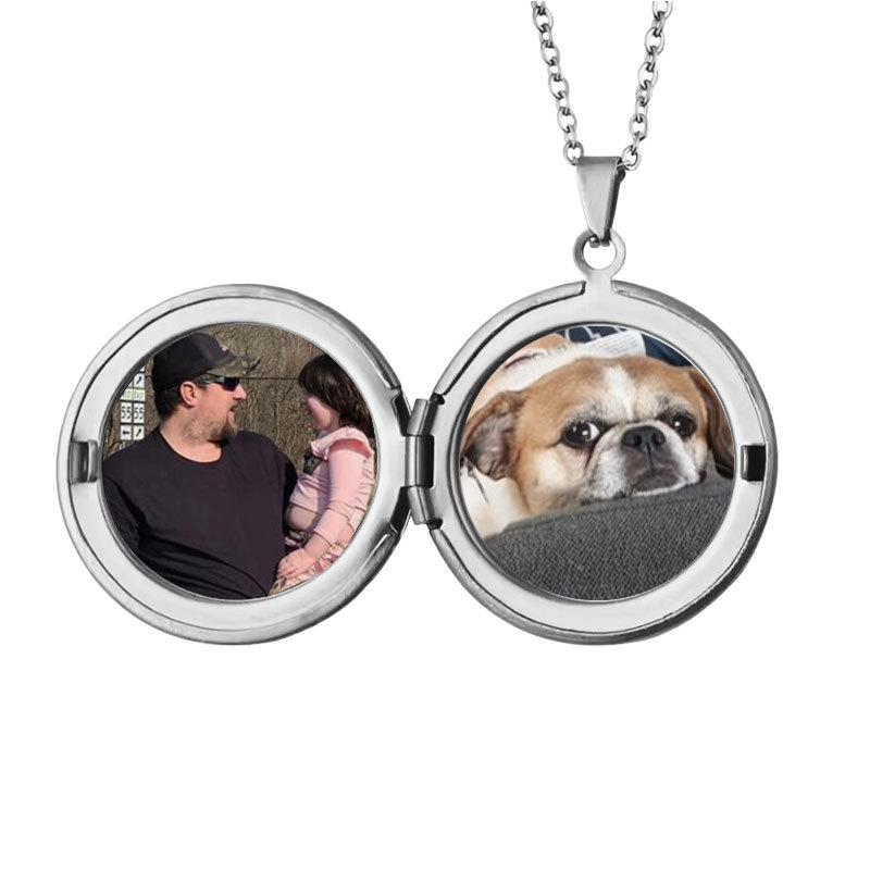 Circle Pattern Simple Style Circle 201 Stainless Steel Iron Wholesale Pendant Necklace