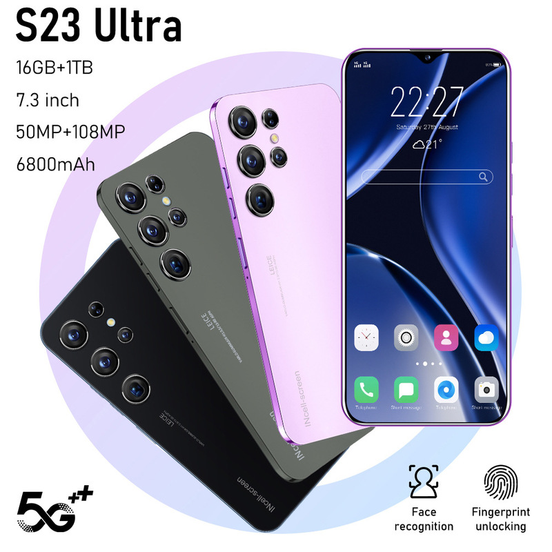 New S23 Ultra Cross-Border Factory Mobile Phone Global Version 16+1Tb Memory High-Definition Large-Screen Smartphone