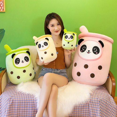 Cross-border foreign trade cream milk tea cup pillow doll plush toy girls sleeping doll gift Amazon wholesale