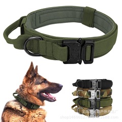 越境戦術首輪ペット首輪軍犬首輪中大型犬訓練犬ナイロン牽引犬首輪大サイズ