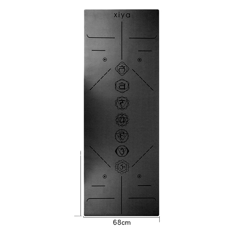 Natural rubber yoga mat 5mm non-slip Pu Mat local tyrants mat widened 68cm Yoga Fitness mat exercise mat home