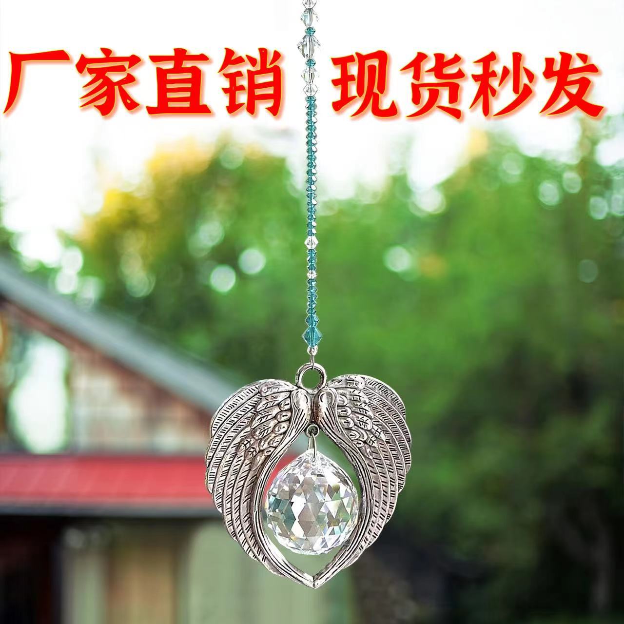 Nuevo Ángel alas casa ventana coche colgante ornamento sol catcher decoración del hogar colgante