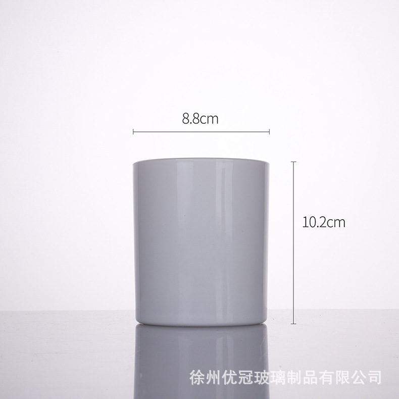 Aromaterapia colorido vela taza al por mayor helado redondo frasco de vidrio con tapa decoración del hogar candelabro adornos