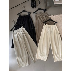 【MISS密思家正品店】休闲简约百搭高腰宽松阔腿裤休闲裤W3302