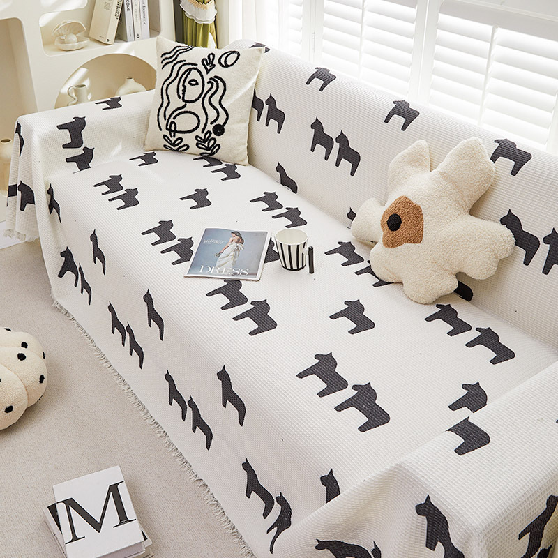 Cubierta del sofá Toalla de tela ins Estilo nórdico sofá manta cubierta toalla todo incluido cubierta del sofá de tres personas cuatro estaciones cojín universal del sofá