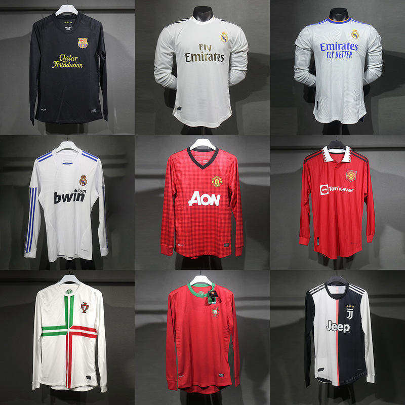 232425 Argentina World Cup Barcelona Real Madrid Manchester United Player Version Long Football Uniform Cross-Border Dropshipping