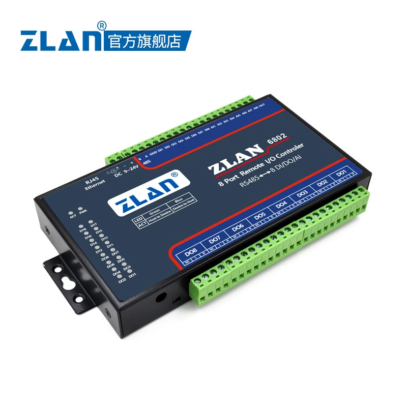 Модуль ввода/вывода переключения 8 DI/DO/AI аналоговый сбор ZLAN6802/6842/6844
