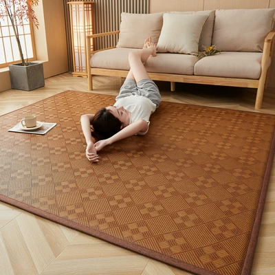 Avtomobil döşəmə paspasları | Rattan Mat, Bamboo Mat, Crawling Mat - nine-square-grid-maternal-and-infant-gradethickened-and-encrypted-will-not-collapse-after-sleeping-for-a-long-time-60120cm