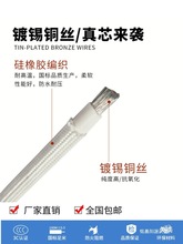 國標高溫線硅膠編織雲母耐高溫500度電線高溫導線2.5 4 6平方AGRP