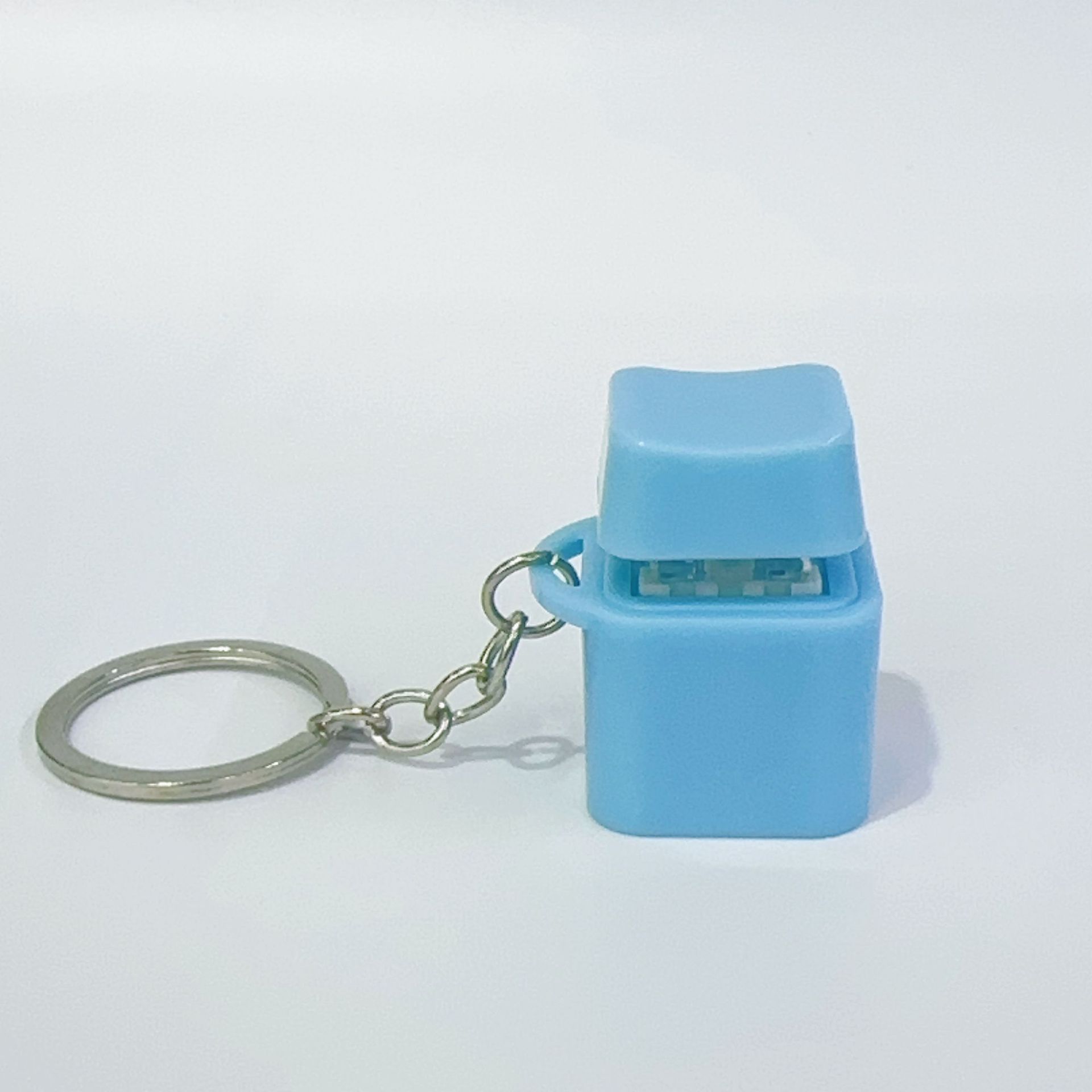 Blue square colorful lobster clasp