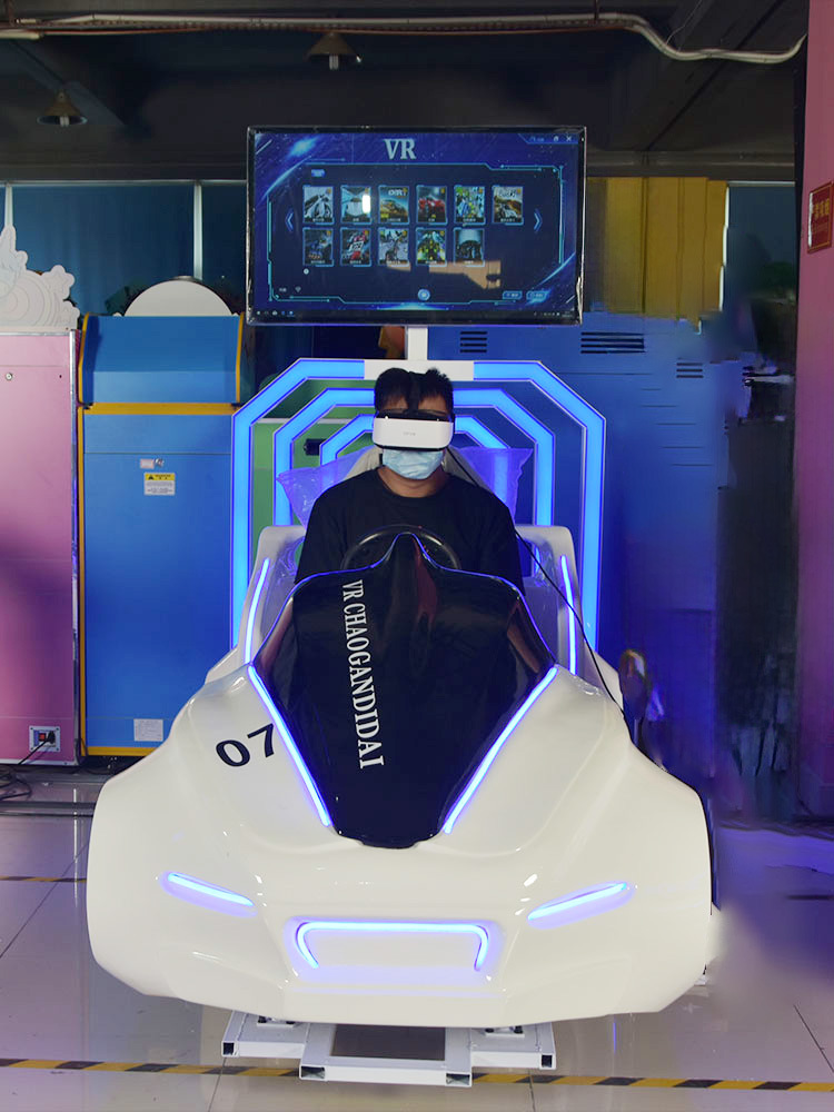 Coche de carreras de realidad virtual de velocidad ligera, equipo de carreras de realidad virtual realista con sensor de movimiento, centro de juegos de moda, entretenimiento comercial de ocio, éxito de ventas transfronterizo