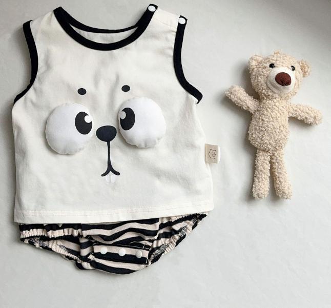 [Liquidación de verano para bebés y niños] mono de bebé verano nuevo traje de bebé ligero y transpirable