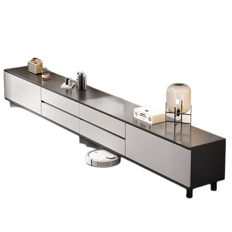 Gabinete de televisión doméstico moderno y simple sala de estar 2025 nuevo tipo de piso pequeño almacenamiento en un gabinete de televisión