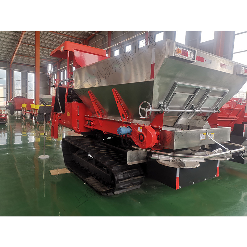 小型2方履带撒粪车 水田旱地自带动力水稻田撒肥机 大棚用扬粪车