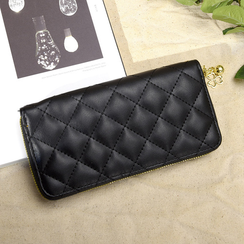 Diamond wallet women's long style  new European and American fashion large capacity clutch bag zipper women's wallet ins style
