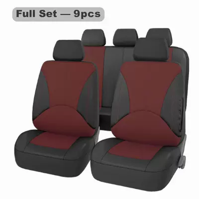 Seat cushion, seat cover – Sale - black-spell-wine-red-9-piece-set