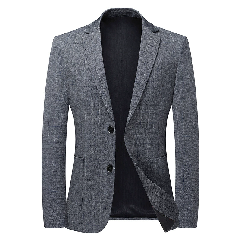 Осенний костюм, пиджак, slim fit
