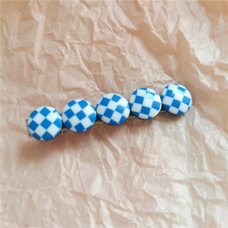 Wholesale Jewelry Plaid Acetate Hairpin Nihaojewelry display picture 10