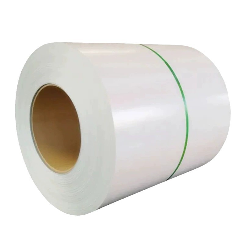 彩涂卷现货白色彩钢板180g建筑装饰用高光0.5mm加工彩钢银灰铁皮