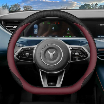 lantu free25 lantu free318 – Steering wheel cover - black-wine-red-other