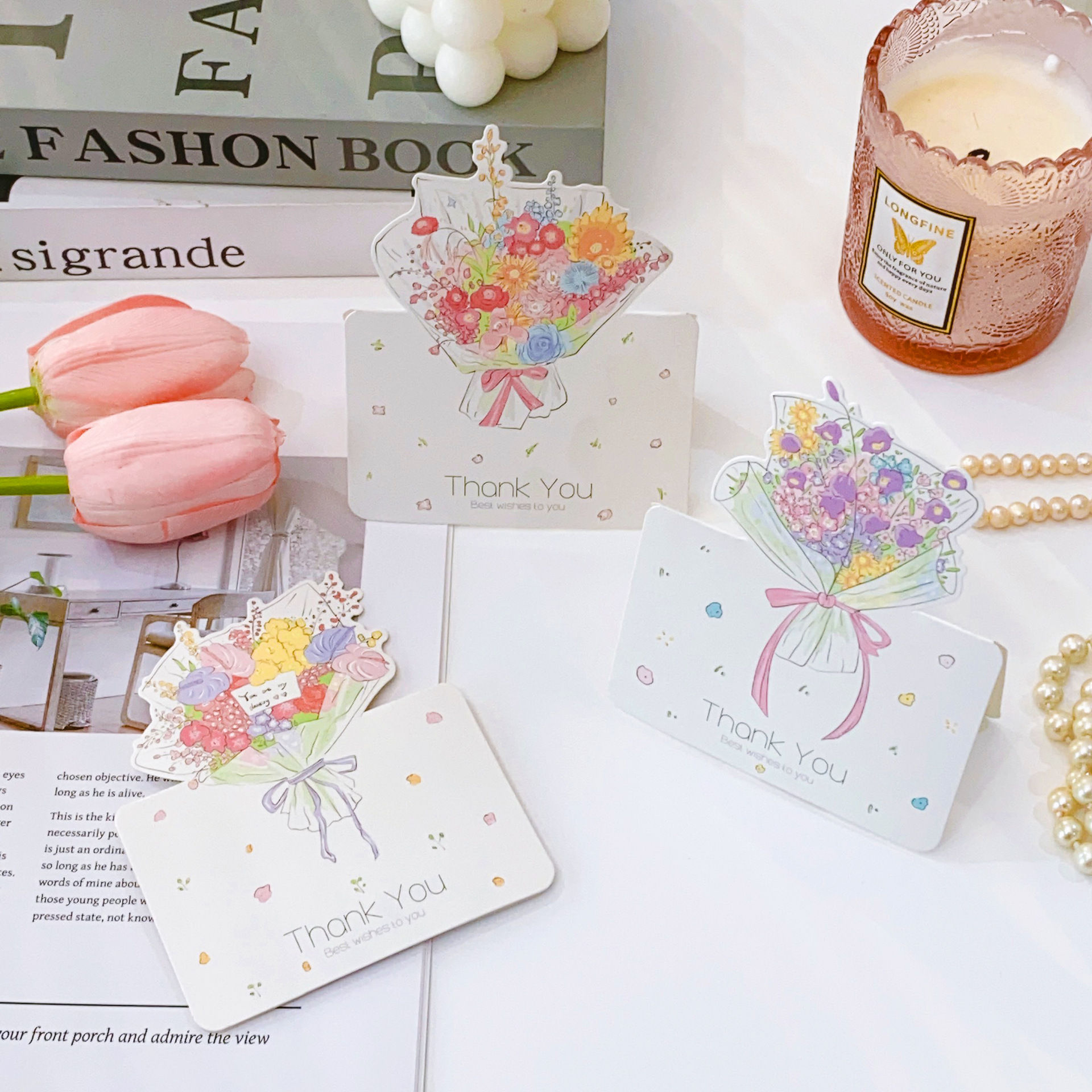 Holiday, Daily Occasion Valentine's Day Sweet Letter Flower Paper Holiday Daily Card