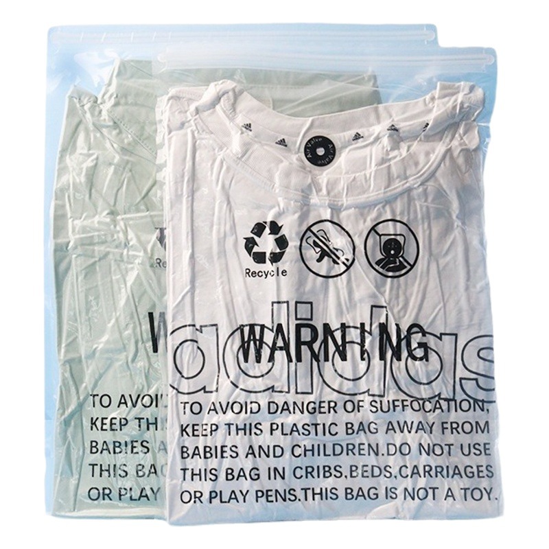 Anti-Suffocation Warning Clothing Zipper Bag Packaging Bag Sealed Zipper Bag Zipper Bag Packaging Bag Compression Bag Packaging