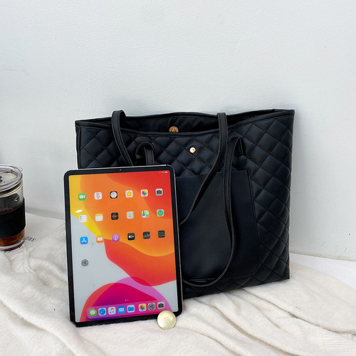 Tote bag big bags diamond shoulder bag wholesale large capacity two-piece set bag texture handbag