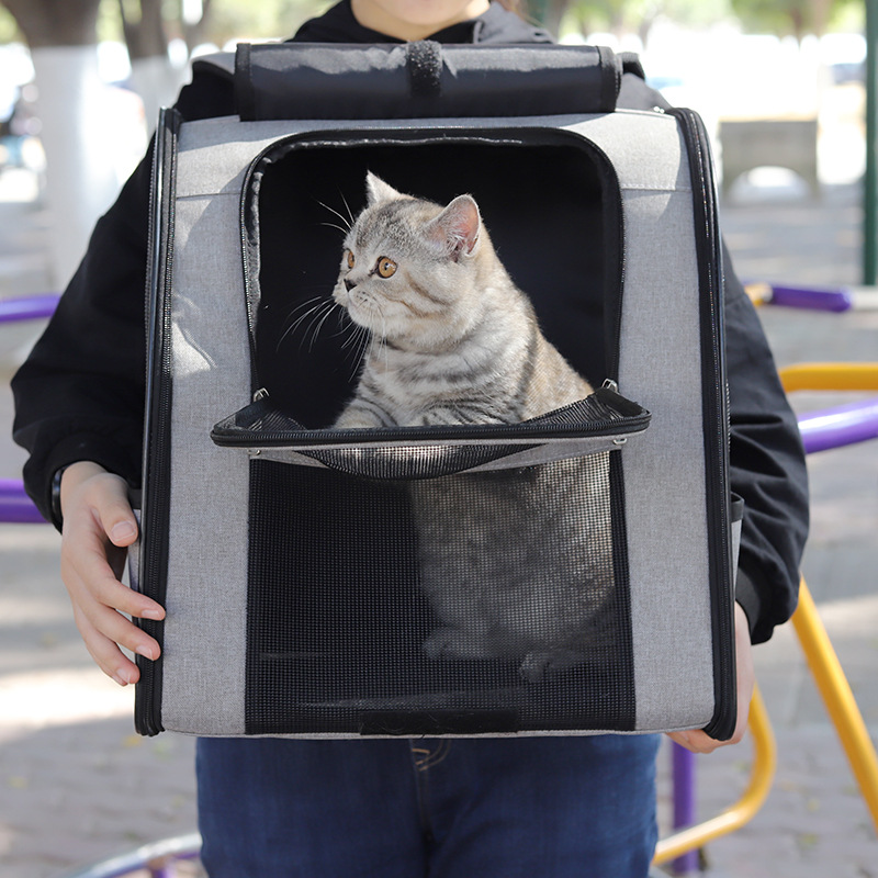 猫包厂家宠物背包外出笼子便携双肩透气大容量宠物用品猫咪包批发